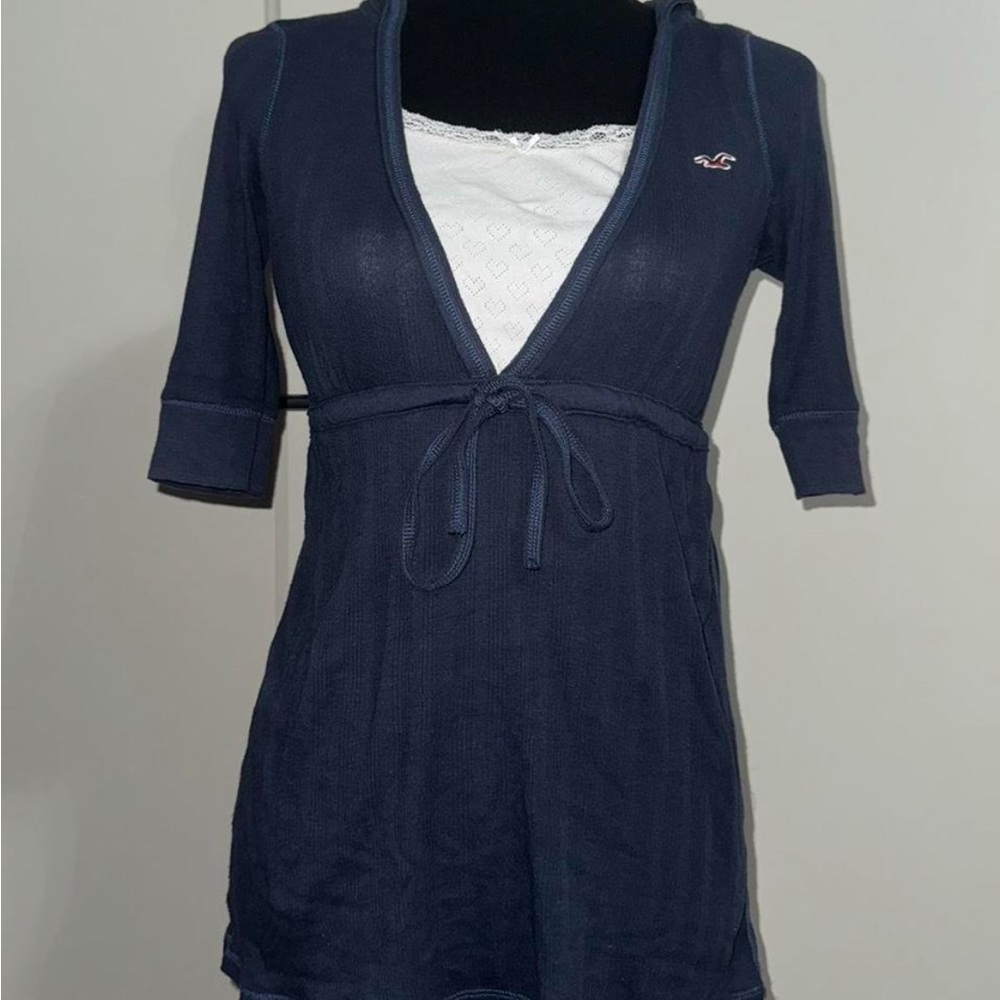 Abercrombie & Fitch Navy Blue Blouse
